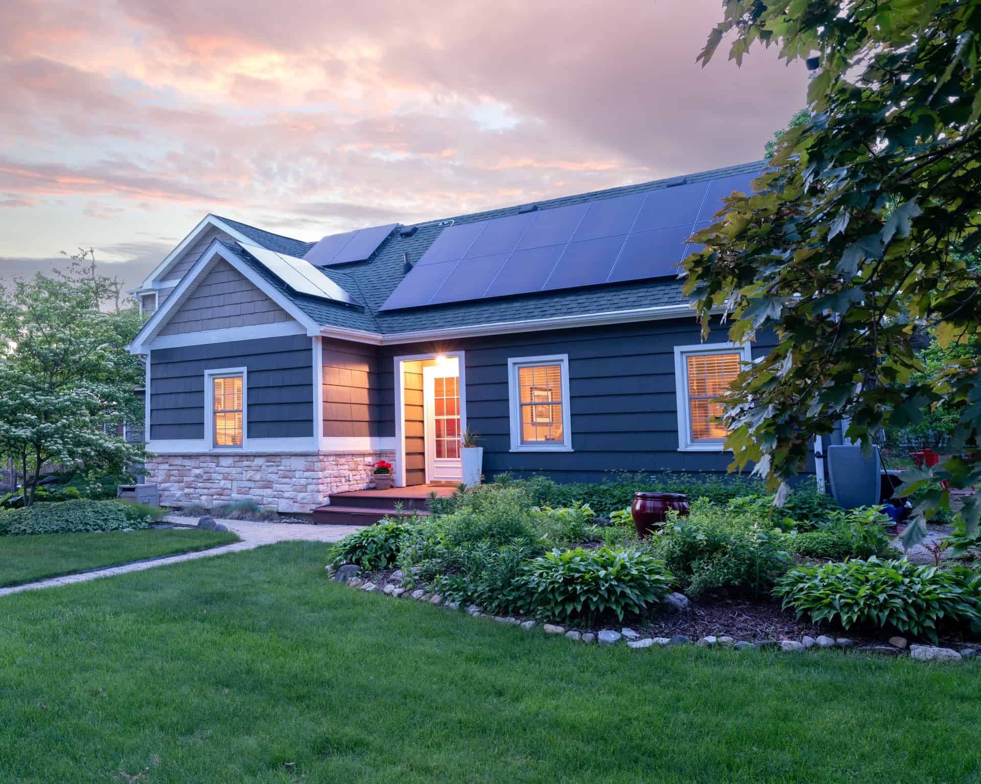 Solar powered residential home